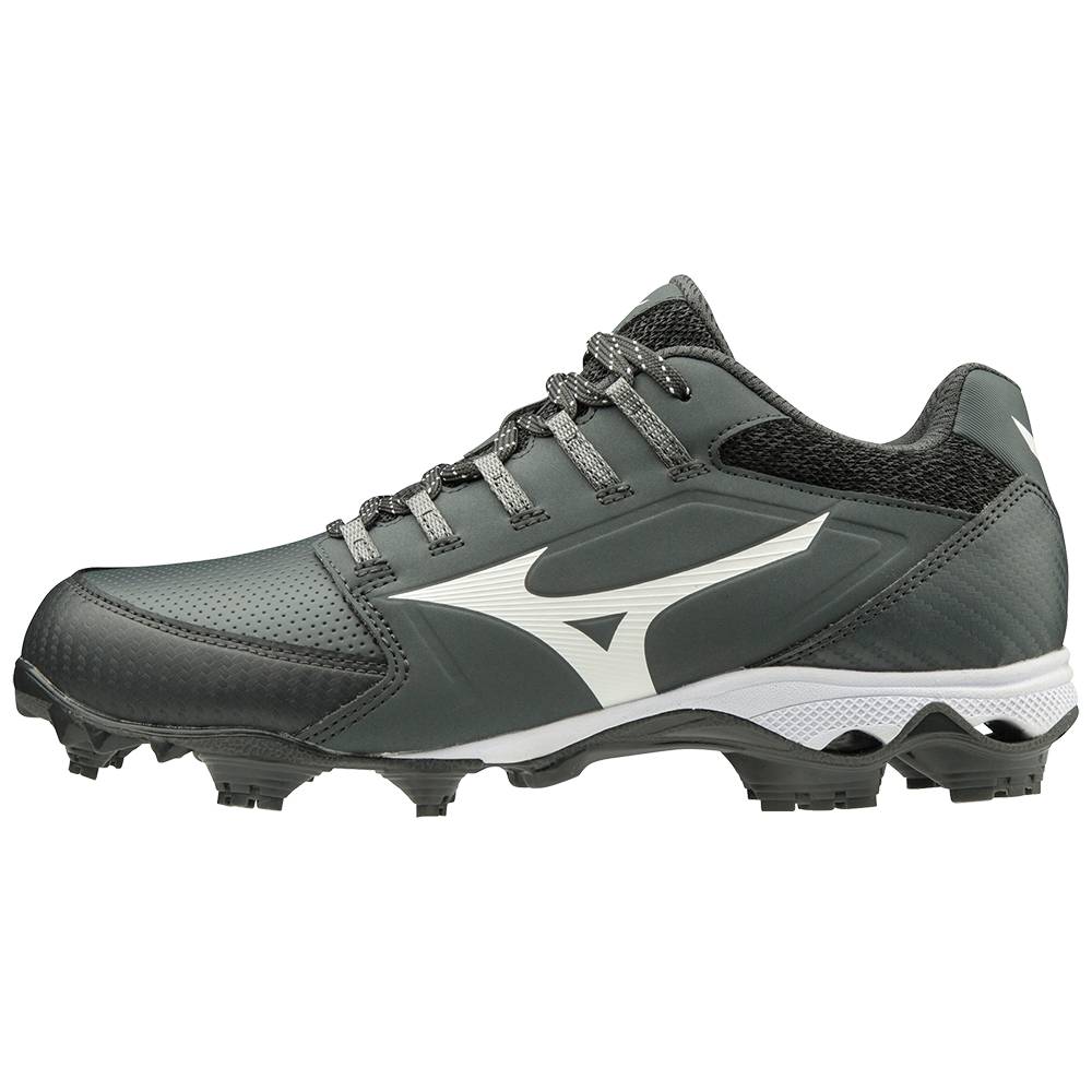 Scarpe Softball Mizuno 9-Spike Advanced Finch Elite 4 TPU Molded Donna - Grigie/Bianche - 32879-UMFD